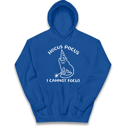 Hocus Pocus I Cannot Focus Kids Hoodie