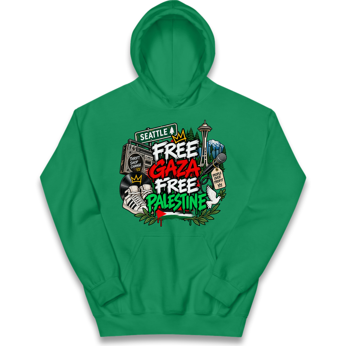 Macklemore Ed Sheeran Tour Palestine Kids Hoodie