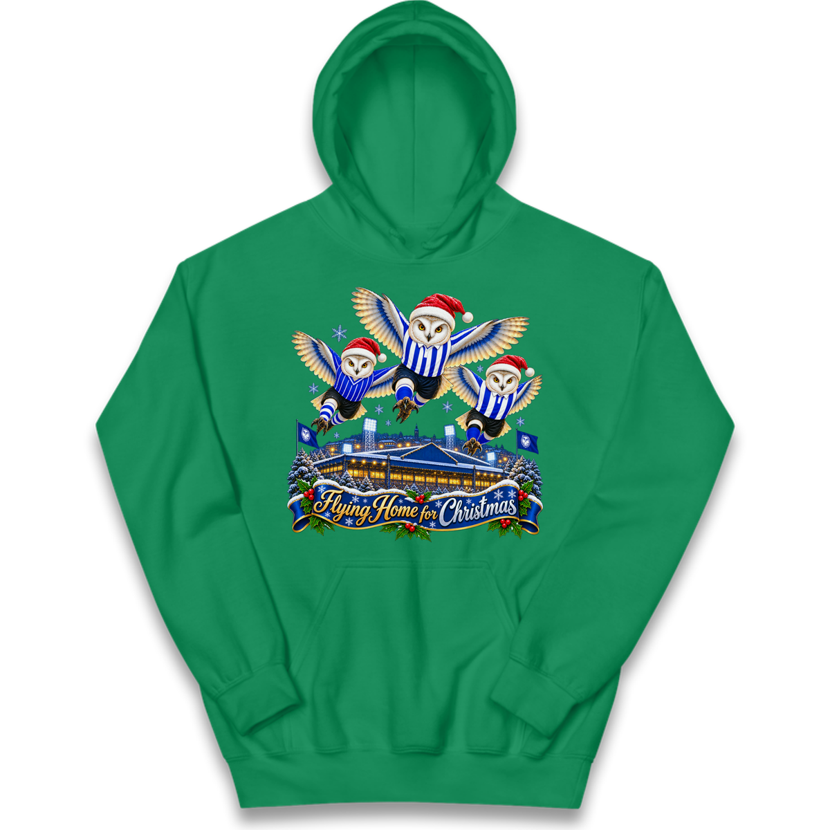 Sheff Wed Christmas Kids Hoodie