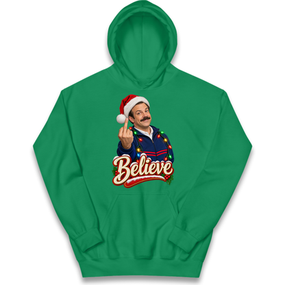 Ted Lasso Believe Christmas Kids Hoodie