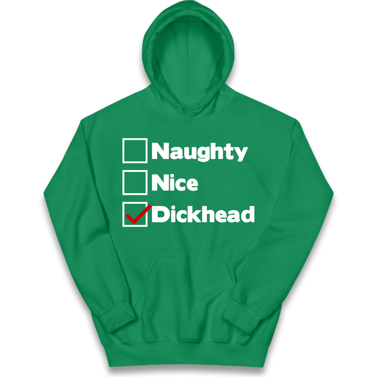 Naughty List Slogan Kids Hoodie