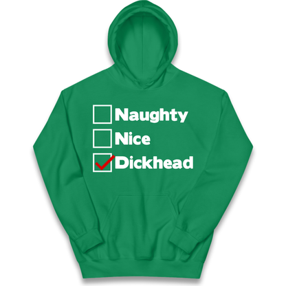 Naughty List Slogan Kids Hoodie