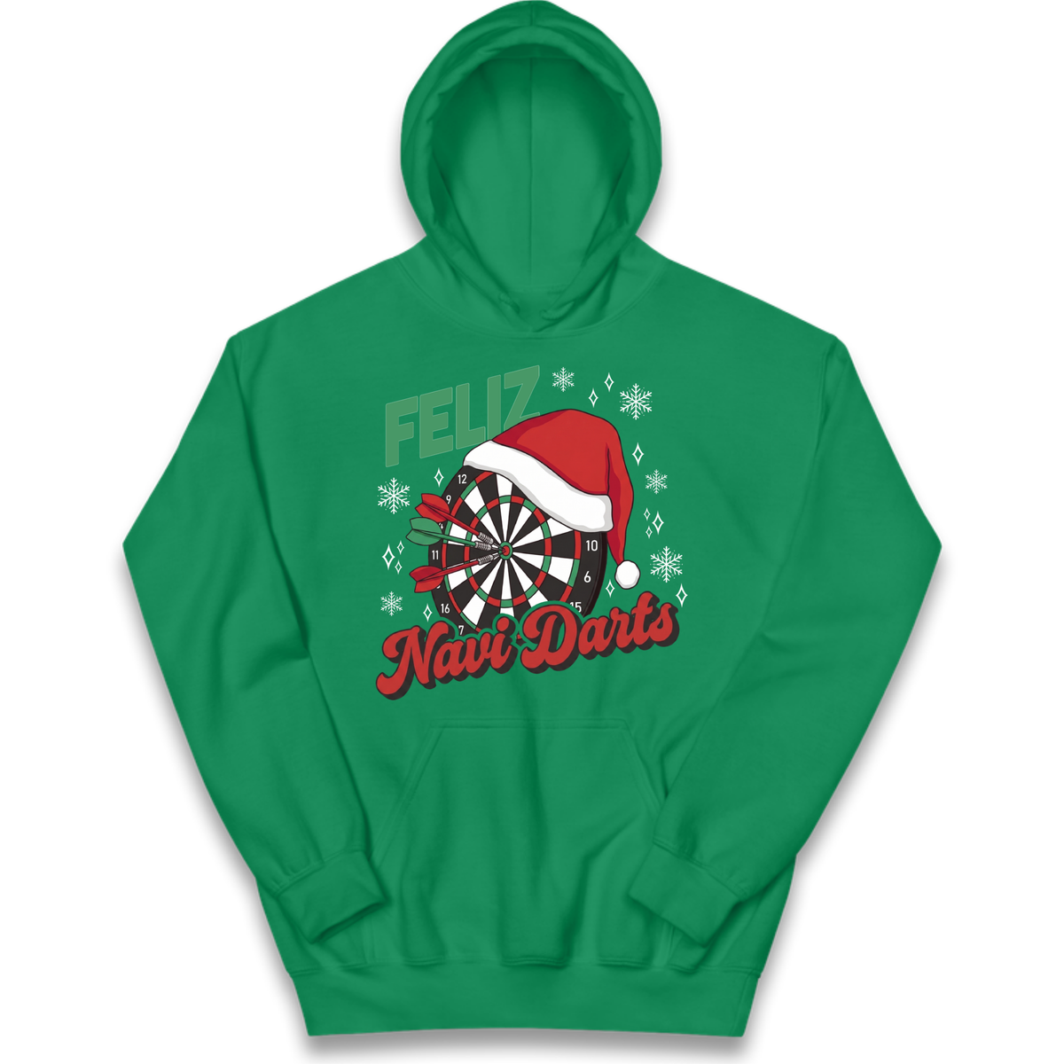Feliz Navidarts Kids Hoodie - Christmas Darts Design
