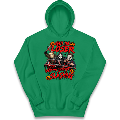 Retro Horror Movie Halloween Slasher Villains Kids Hoodie