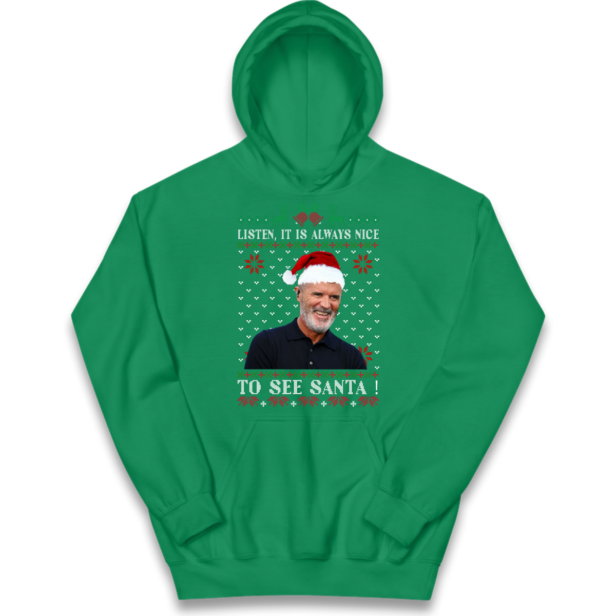 Roy Keane Christmas Kids Hoodie