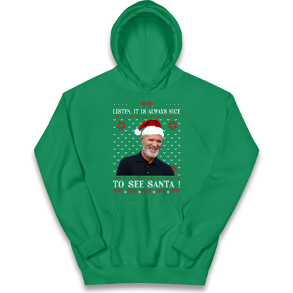 Roy Keane Christmas Kids Hoodie