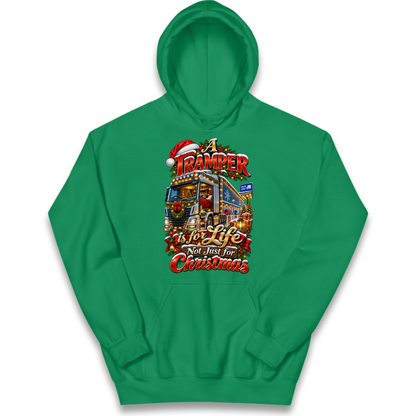 Trucker Christmas Kids Hoodie