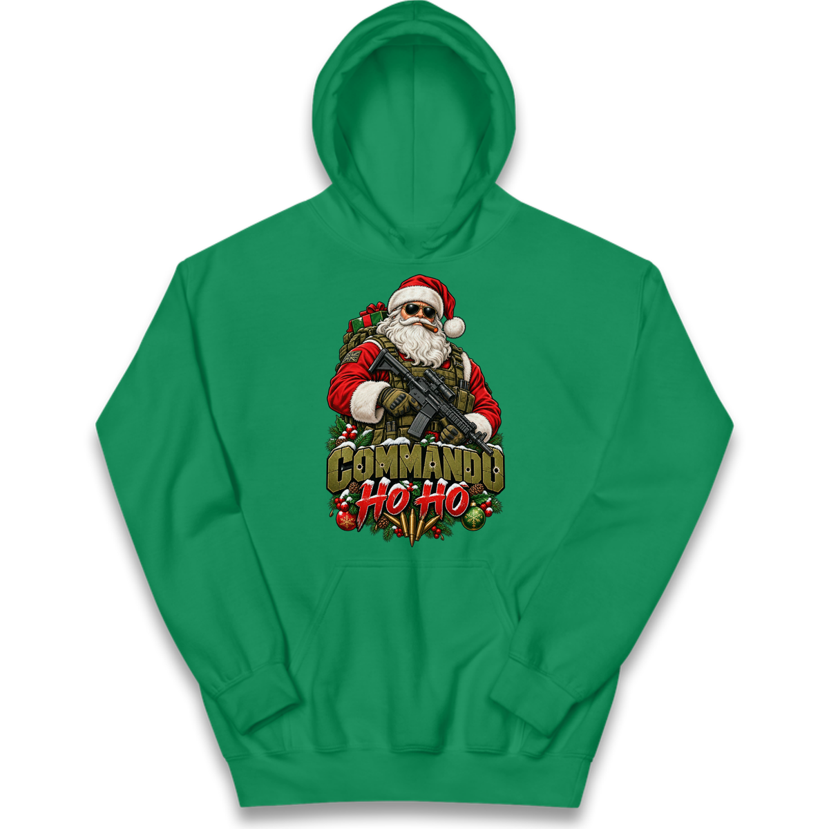Commando Christmas Kids Hoodie