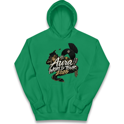 Diljit Dosanjh Aura World Tour 2026 Kids Hoodie
