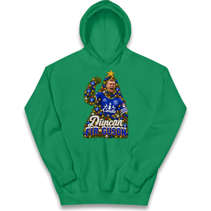 Duncan Ferguson Everton Christmas Kids Hoodie