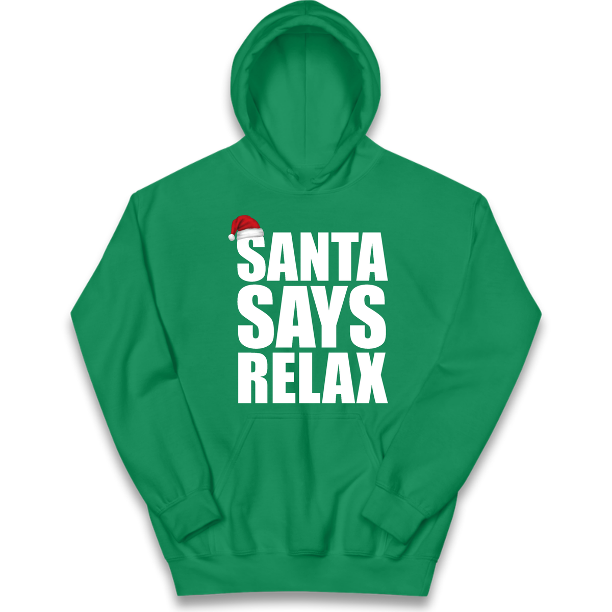 Santa Says Relax Kids Hoodie