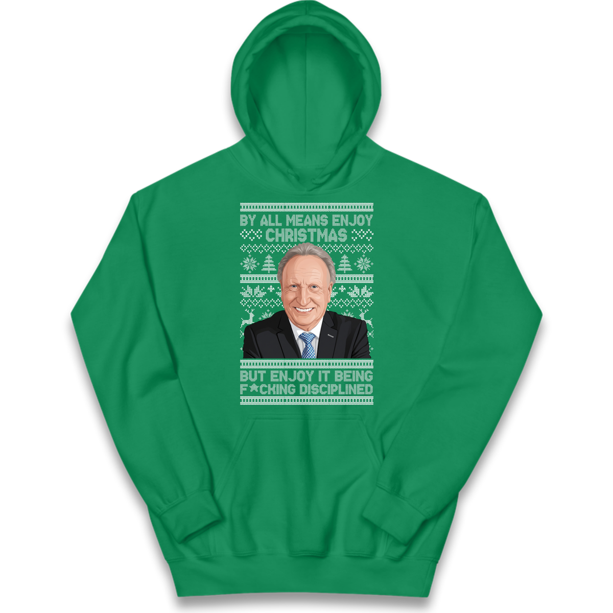 Neil Warnock Christmas Kids Hoodie