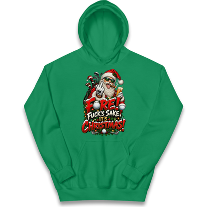 Rude Golf Christmas Kids Hoodie