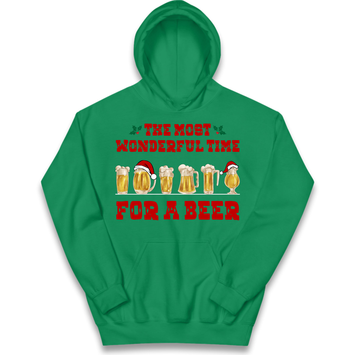 Festive Pint Graphic Kids Hoodie