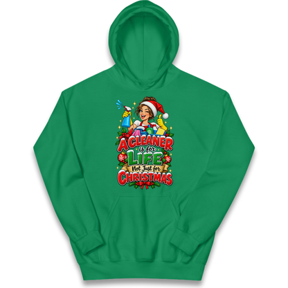 Cleaner Christmas Kids Hoodie