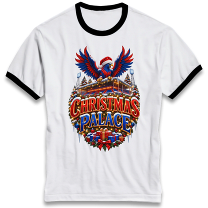 Crystal Palace Football Christmas Ringer T-Shirt