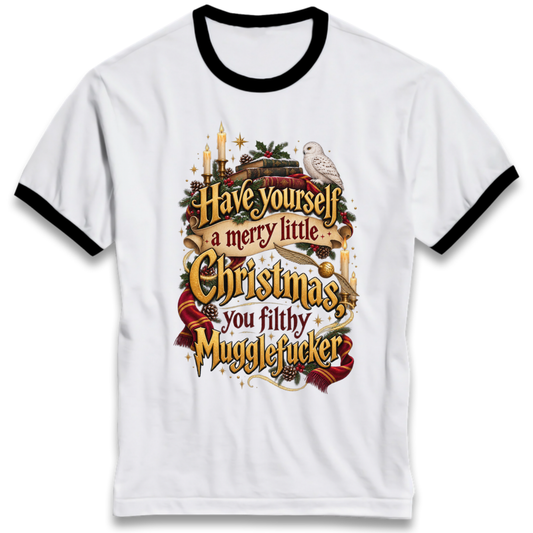 Harry Potter Christmas Ringer T-Shirt