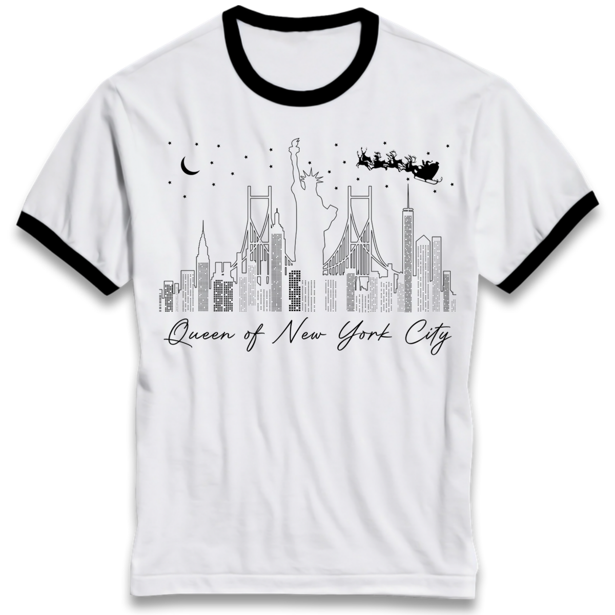 Queen Of New York City Ringer T-Shirt