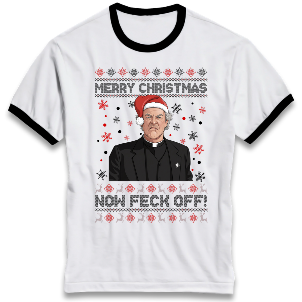 Christmas jumper Ringer T-Shirt