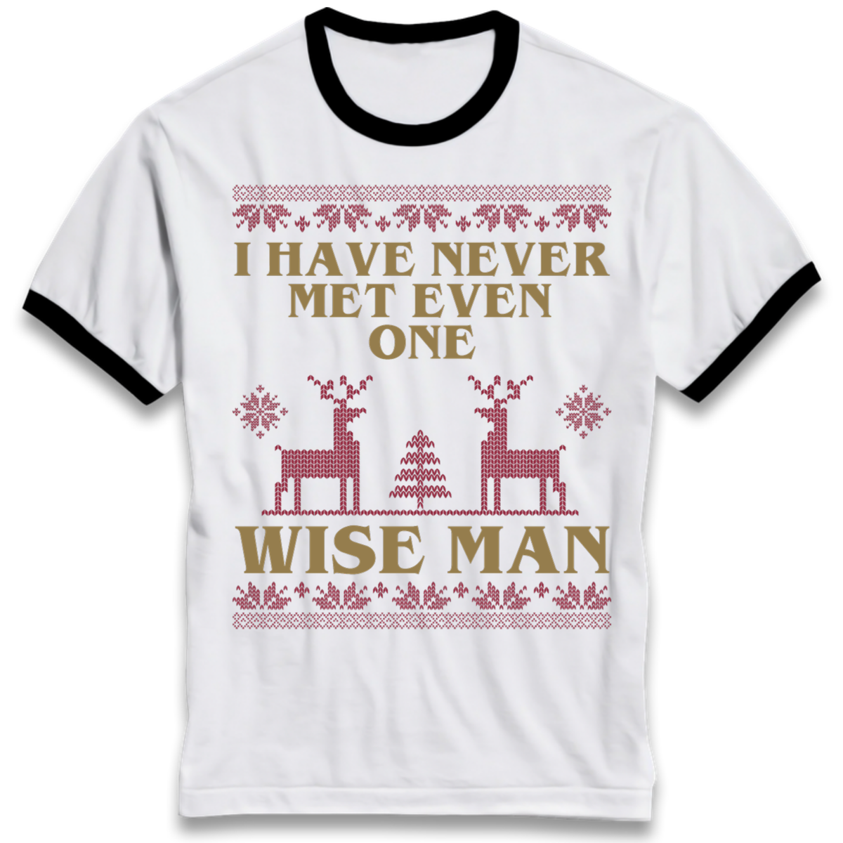 Retro Festive Graphic Ringer T-Shirt