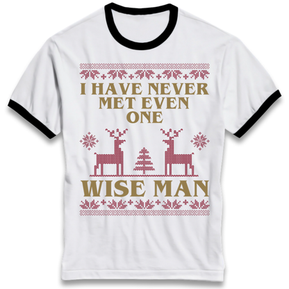 Retro Festive Graphic Ringer T-Shirt