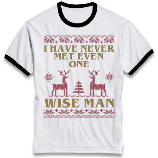 Retro Festive Graphic Ringer T-Shirt