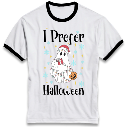 Halloween Christmas Crossover Ringer T-Shirt