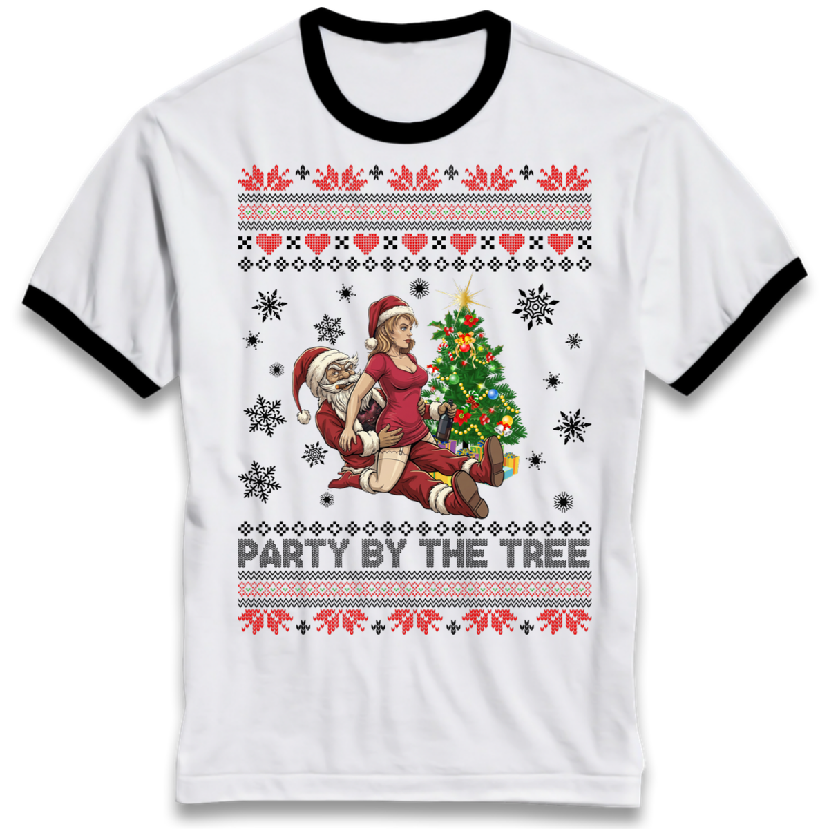 Christmas jumper Ringer T-Shirt