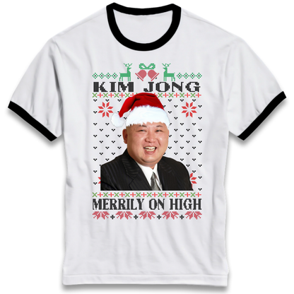 Kim Jong Christmas Ringer T-Shirt