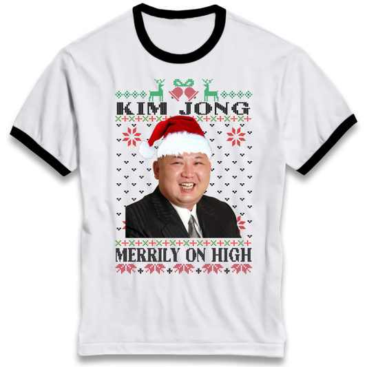 Kim Jong Christmas Ringer T-Shirt