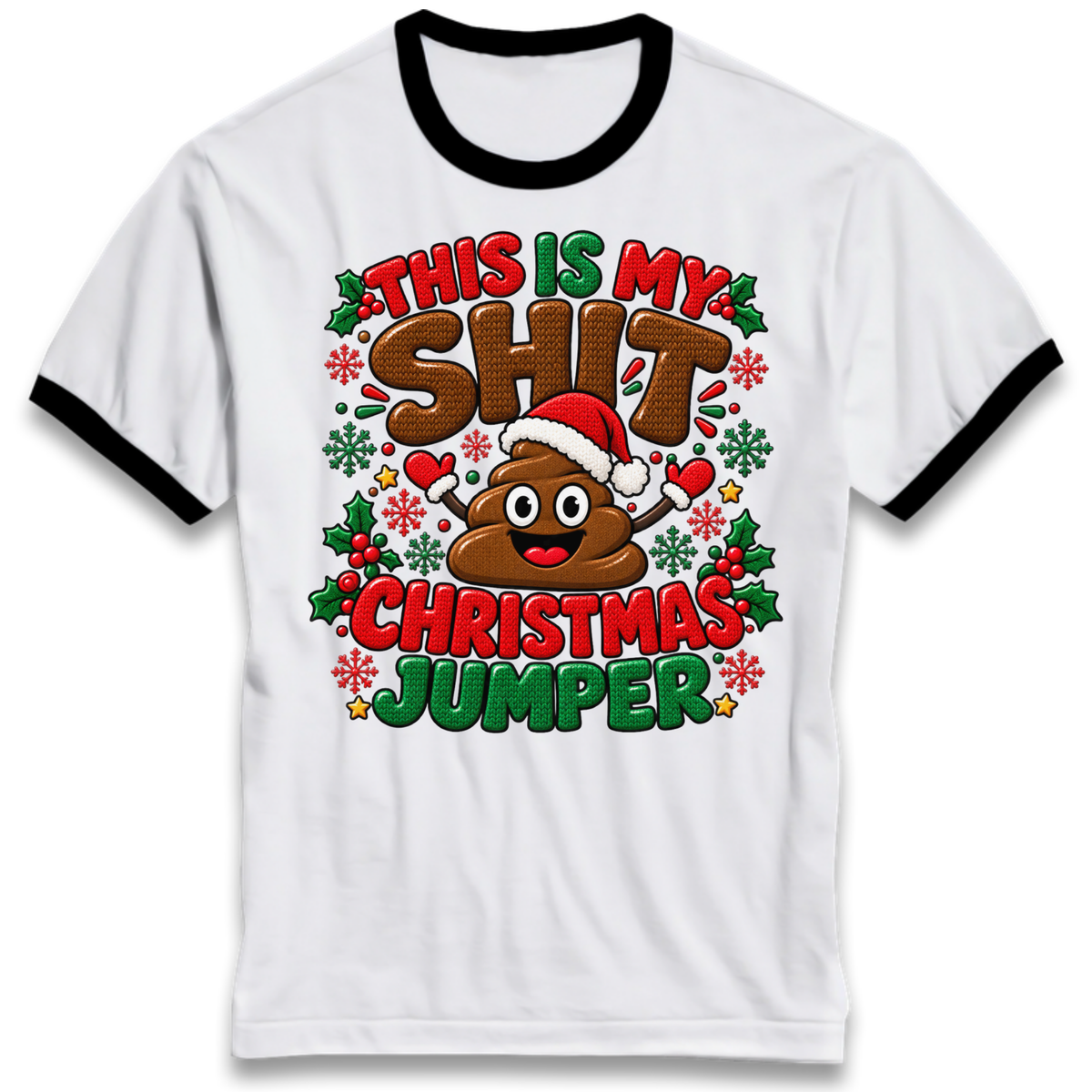 Shit Christmas Ringer T-Shirt