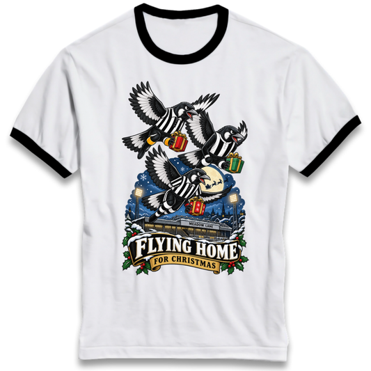 Notts County FC Christmas Ringer T-Shirt