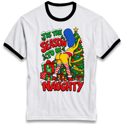 Simpsons Christmas Ringer T-Shirt