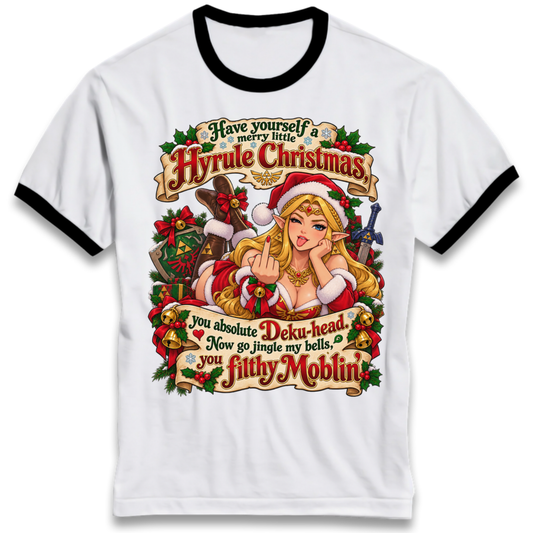 Zelda Christmas Ringer T-Shirt