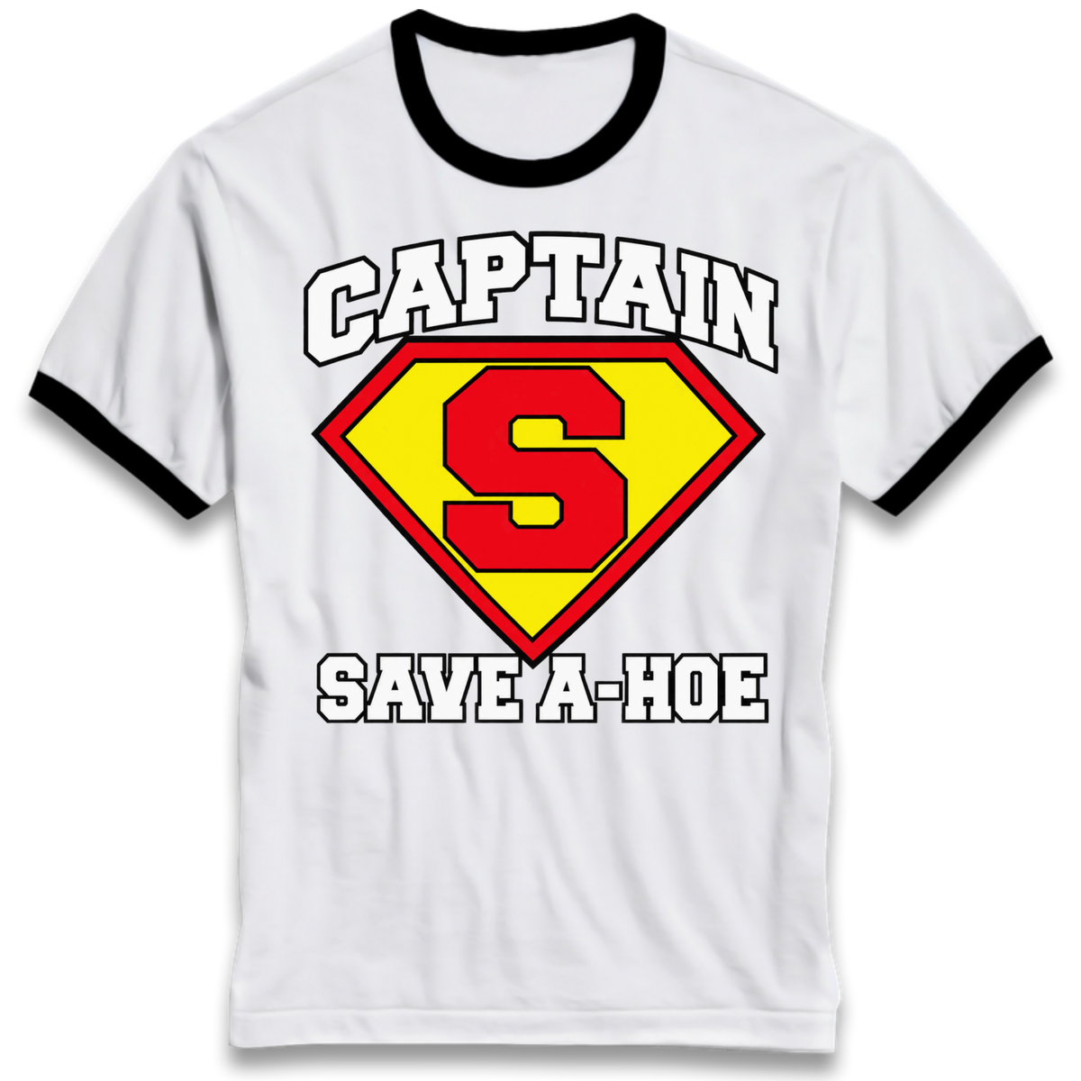 Captain Save a Hoe Ringer T-Shirt