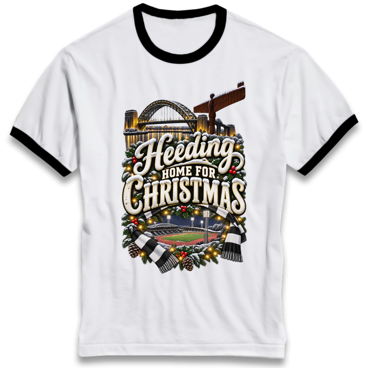 Gateshead Christmas Ringer T-Shirt