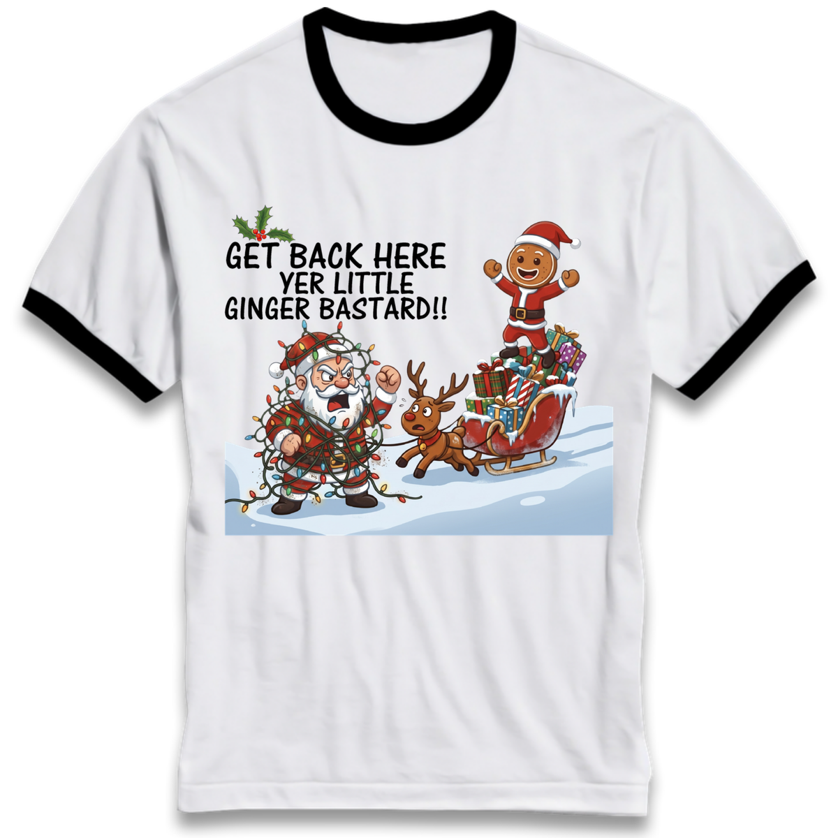 santa joke graphic Ringer T-Shirt