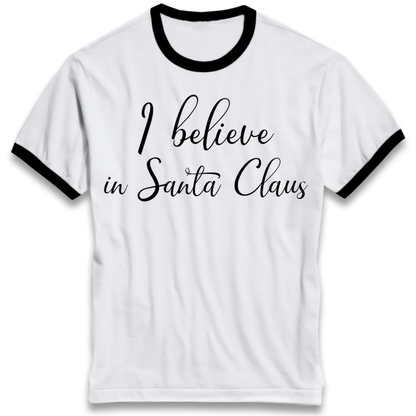 Santa Faith Gift Ringer T-Shirt