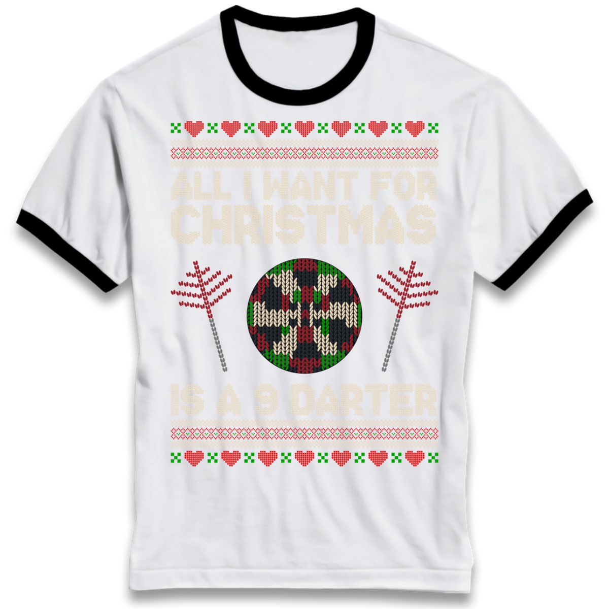 Christmas jumper Ringer T-Shirt