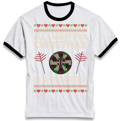 Christmas jumper Ringer T-Shirt