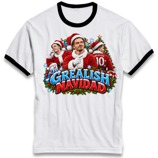 Grealish Navidad Ringer T-Shirt