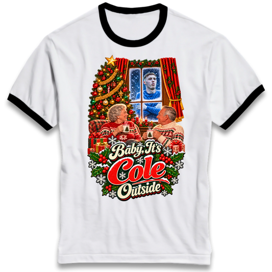 Chelsea Football Christmas Ringer T-Shirt