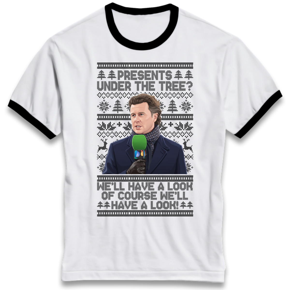 Steve Mcmanaman Christmas Ringer T-Shirt