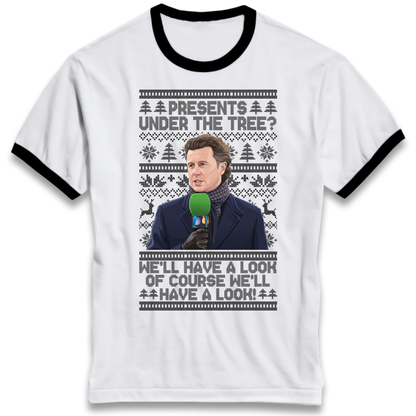 Steve Mcmanaman Christmas Ringer T-Shirt