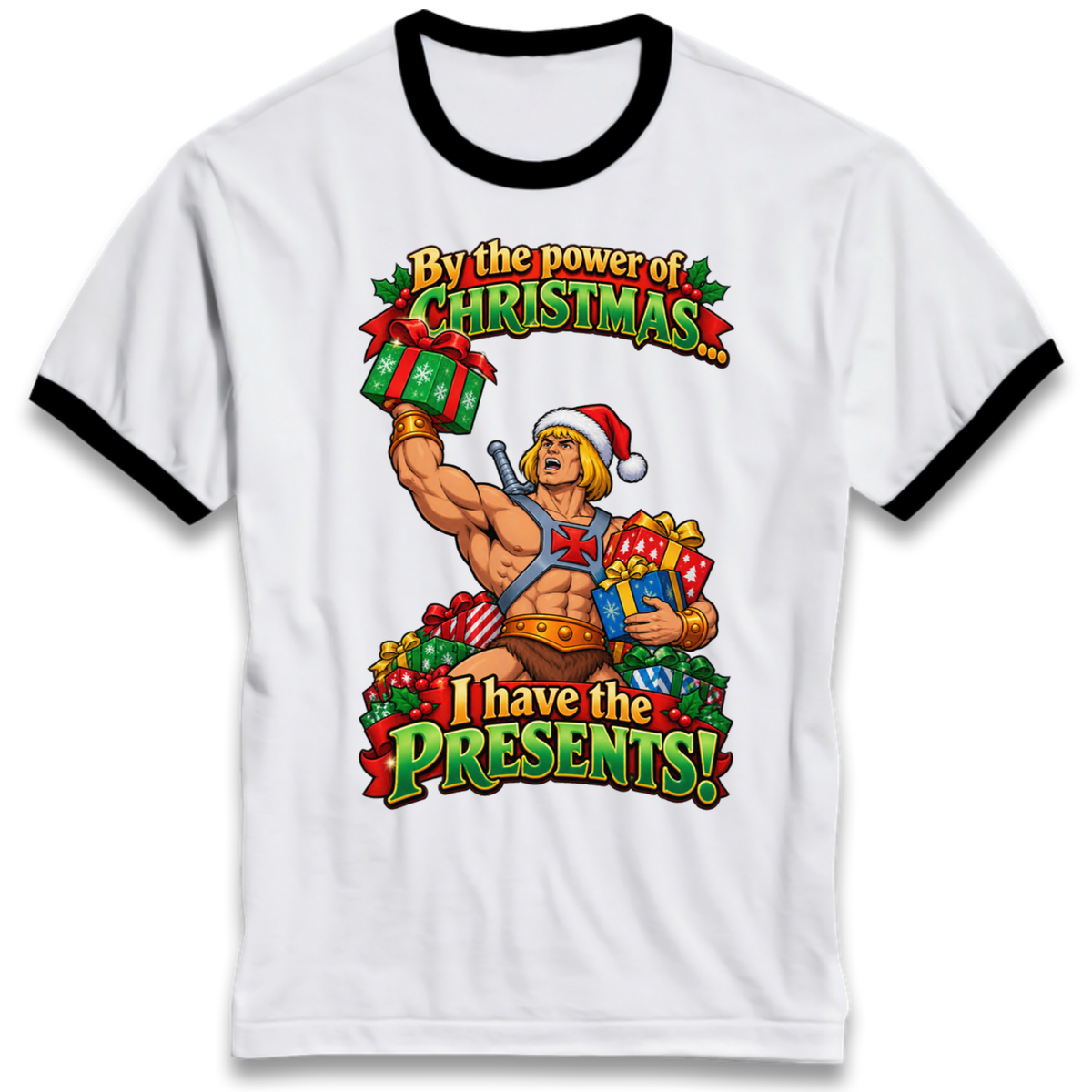 He Man Christmas Ringer T-Shirt