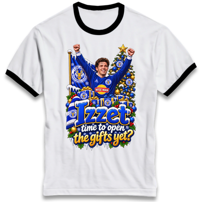 Leicester City Football Christmas Ringer T-Shirt