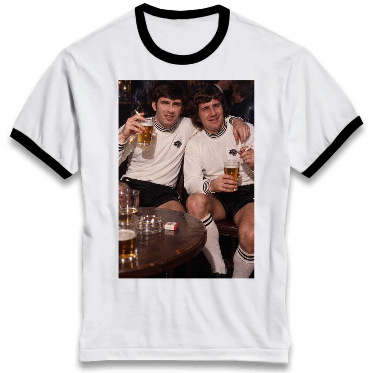 Derby County Legends Night Out Football Ringer T-Shirt