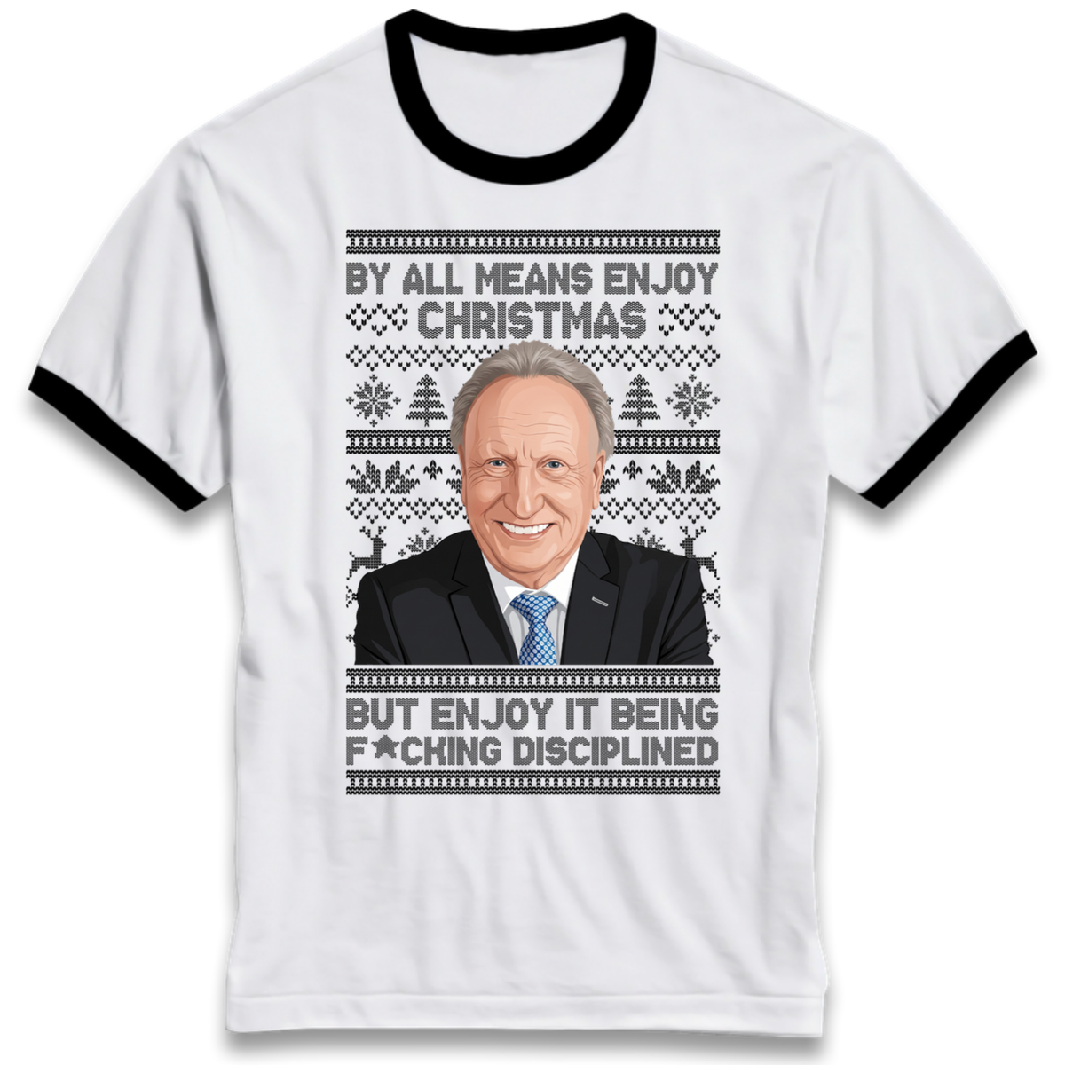 Neil Warnock Christmas Ringer T-Shirt