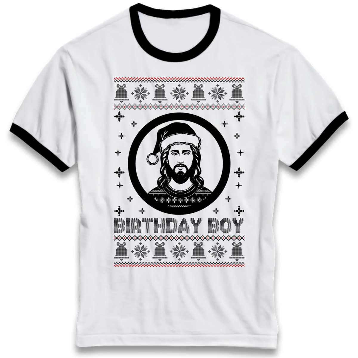 Jesus Birthday Christmas Ringer T-Shirt
