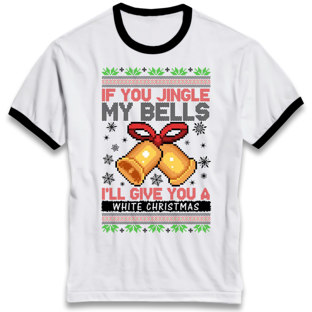 Bell Slogan Clothing Ringer T-Shirt